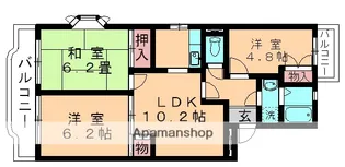 クレールアマノ(SB)【306号室】の間取り