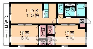 ハイム ベルウッド【201号室】の間取り