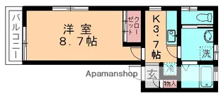 ハイツ高玉【202号室】の間取り