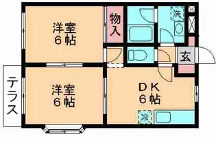 クリスタルパレス【1階】の間取り