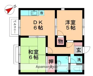 エステートピアR【202号室】の間取り