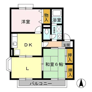 ヴィラモデルナ D【1階】の間取り