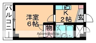 ジュネス本町【205号室】の間取り