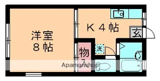 カーサ・アルベール【101号室】の間取り