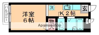 イーズネスト都賀B棟【203号室】の間取り