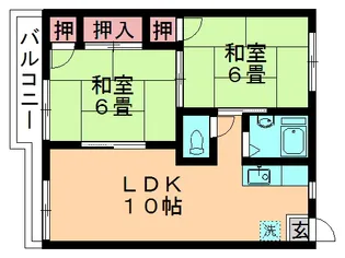 リファイン・ハイツ矢作台【2階】の間取り