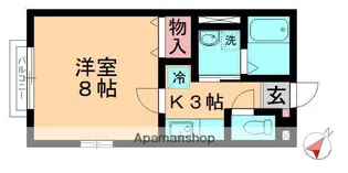 ソレイユ・MN【101号室】の間取り