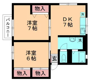 シティハイムソファレ【2階】の間取り