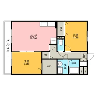 セジュール山の根【2階】の間取り