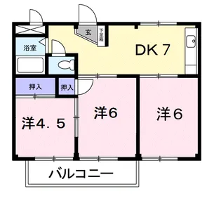 コーポみつわ台【1階】の間取り