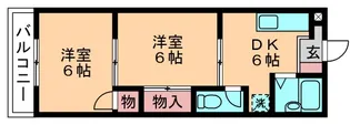 エムハイツ桜木【3階】の間取り