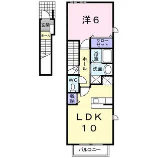 ベルパークA【2階】の間取り