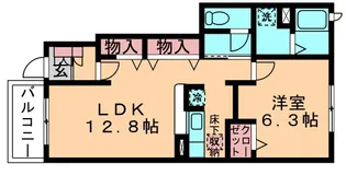 ソレイユ・ルヴァンⅠ【1階】の間取り