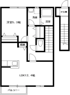 MIMOSA【202号室号室】の間取り