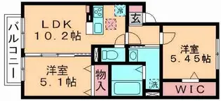 バードネイチャー A棟【2階】の間取り