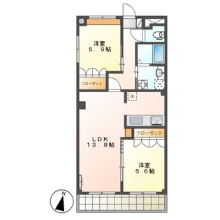 ALBIREO(アルヴィレオ)【3階】の間取り