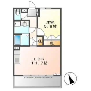 グロリオーサ【1階】の間取り