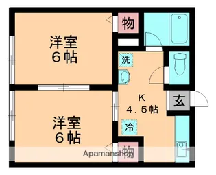 シティハイムサンライズ【101号室】の間取り