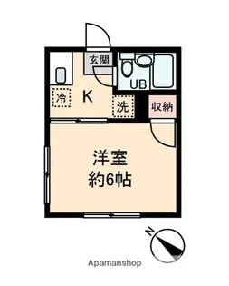 シティハイムサンライズ【103号室】の間取り