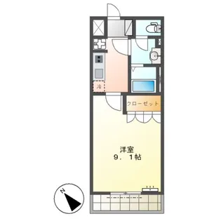GRANCHESTA1番館【2階】の間取り