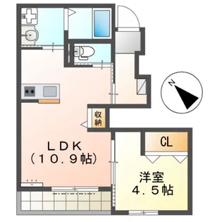 モネペプル【1階】の間取り