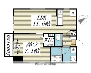 グランシャリオ【102号室】の間取り