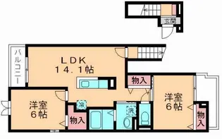 PRESAGEⅡ【2階】の間取り