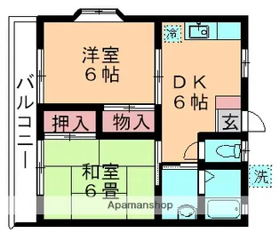 和良比グリーンハイツ【106号室】の間取り