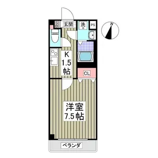 セゾン・ドゥ・ブランシェ千葉中央【4階】の間取り