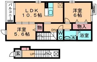 ボナール.K【2階】の間取り