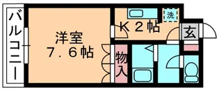 ブランシュール【1階】の間取り