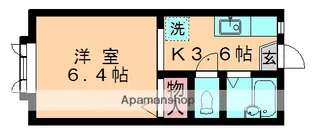 第二レジデンス吉沢【202号室】の間取り