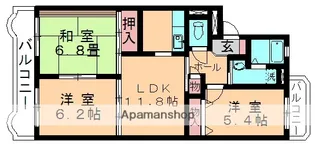 ピースコート【205号室】の間取り