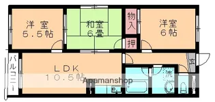 サンスクエア都賀【303号室】の間取り