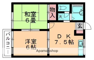 キャッスルシゲル【101号室】の間取り