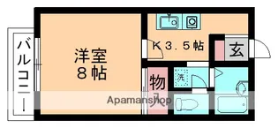 キャッスルシゲル【202号室】の間取り