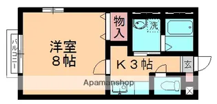 ファースト西都賀【203号室】の間取り