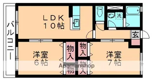 ハイム ベルウッド【102号室】の間取り