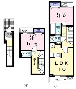 クレアージュ【2階】の間取り