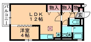 フロントハイム【1階】の間取り
