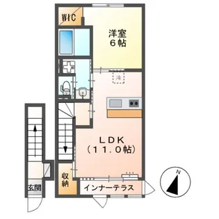フルーヴ【2階】の間取り