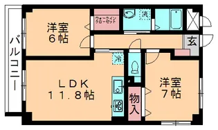 NTマンション【2階】の間取り
