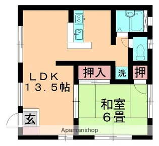 ピュアハウス【101号室】の間取り