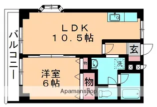 エクセルセイワⅡ【105号室】の間取り