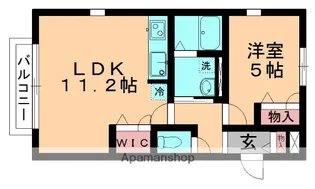 ベルハイム【201号室】の間取り