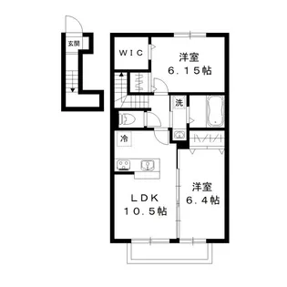 スマートエメロード【205号室号室】の間取り