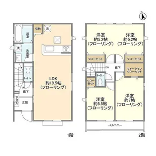 千葉県千葉市若葉区千城台東3丁目【一戸建】の間取り
