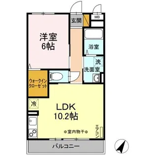 レジデンス・デュオ【3階】の間取り