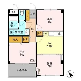 グラン・シャリオ【1階】の間取り