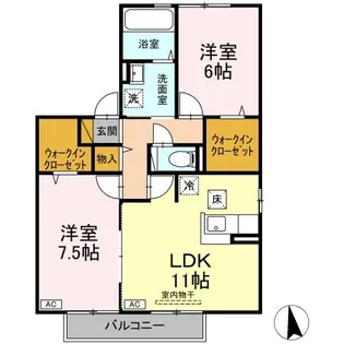 サキクサノ郷【1階】の間取り